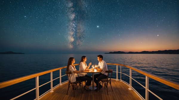 Expérience en croisière romantique : plonger dans la mer d'étoiles